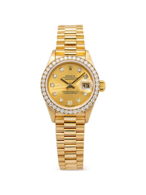Rolex ダイヤモンド シャンパン 26mm 腕時計 | ゴールドトーン