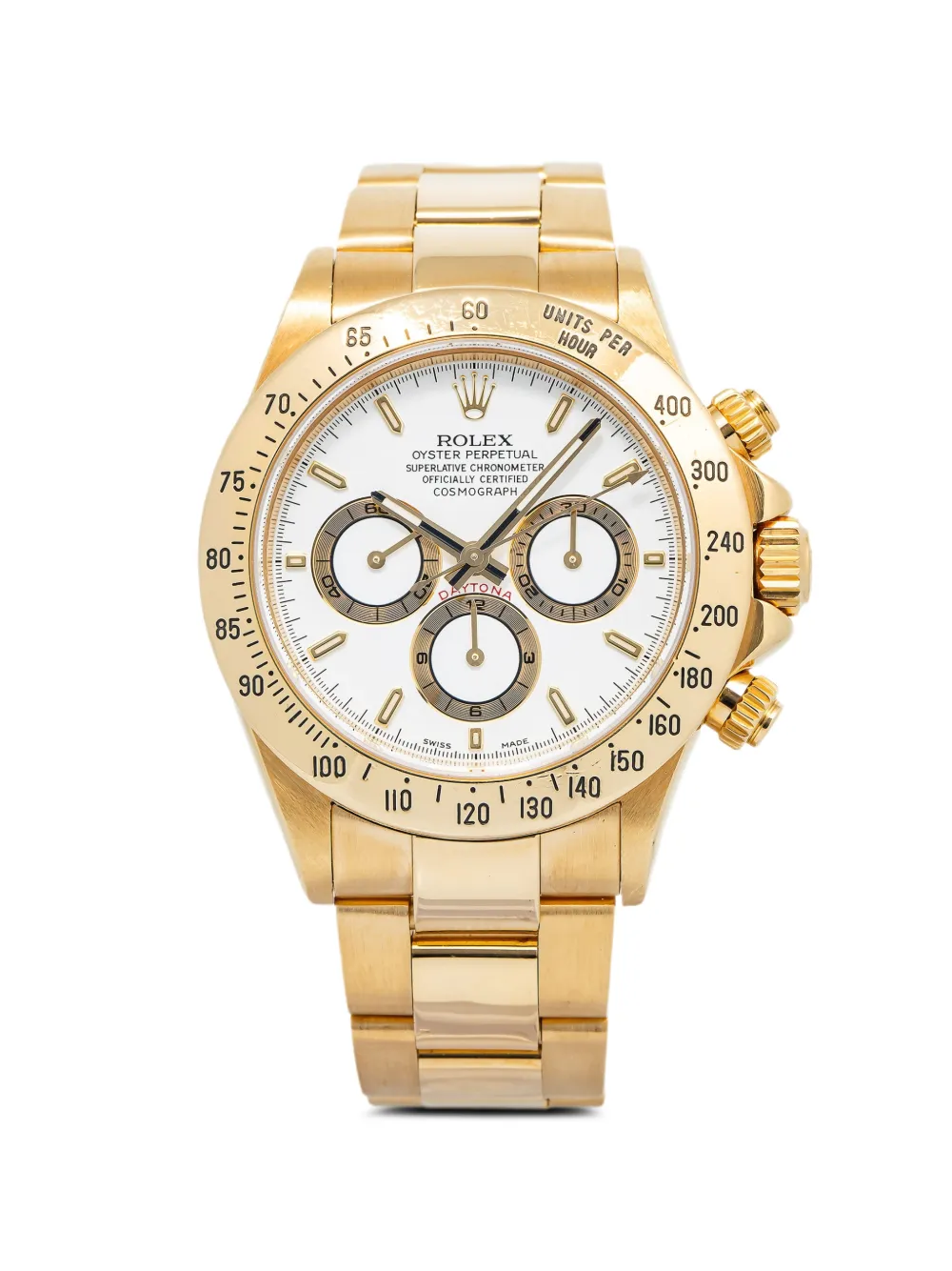 Rolex gold tone sub-dial 40mm watch - Weiß