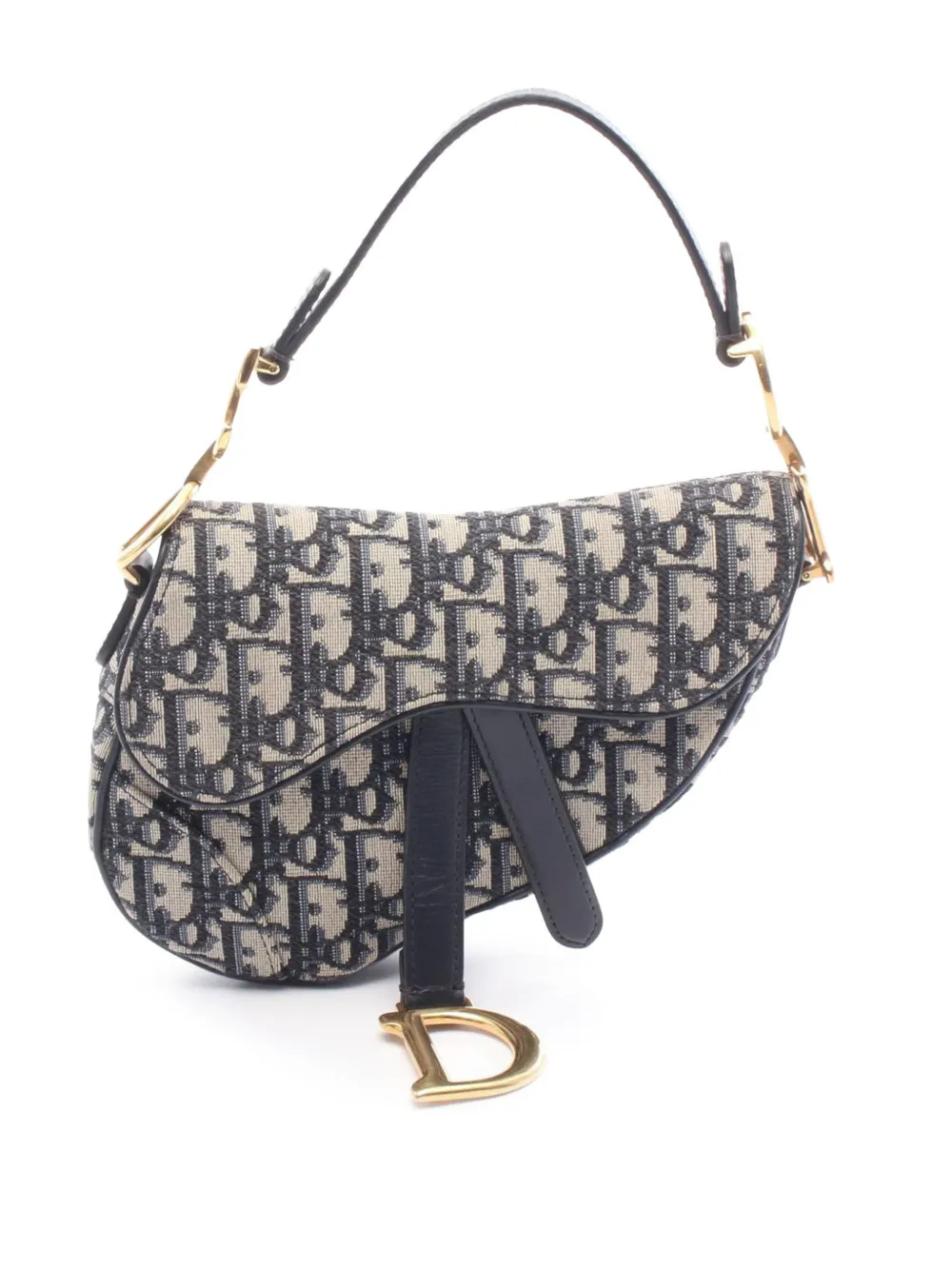Christian Dior Pre-Owned 2010-2026 Oblique Saddle Bag shoulder bag - Blau