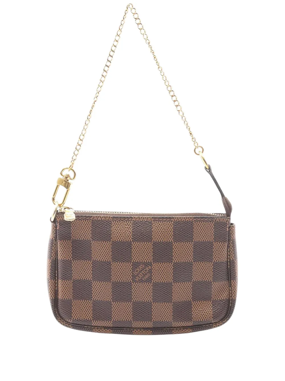 Louis Vuitton Pre-Owned 2017 Damier Ebene Mini Pochette Accessoires handbag - Braun