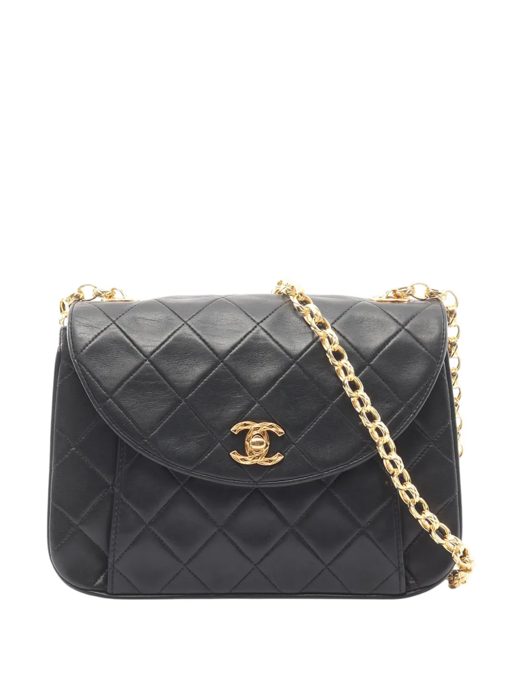 CHANEL Pre-Owned 1991-1994 CC Quilted Lambskin crossbody bag - Nero