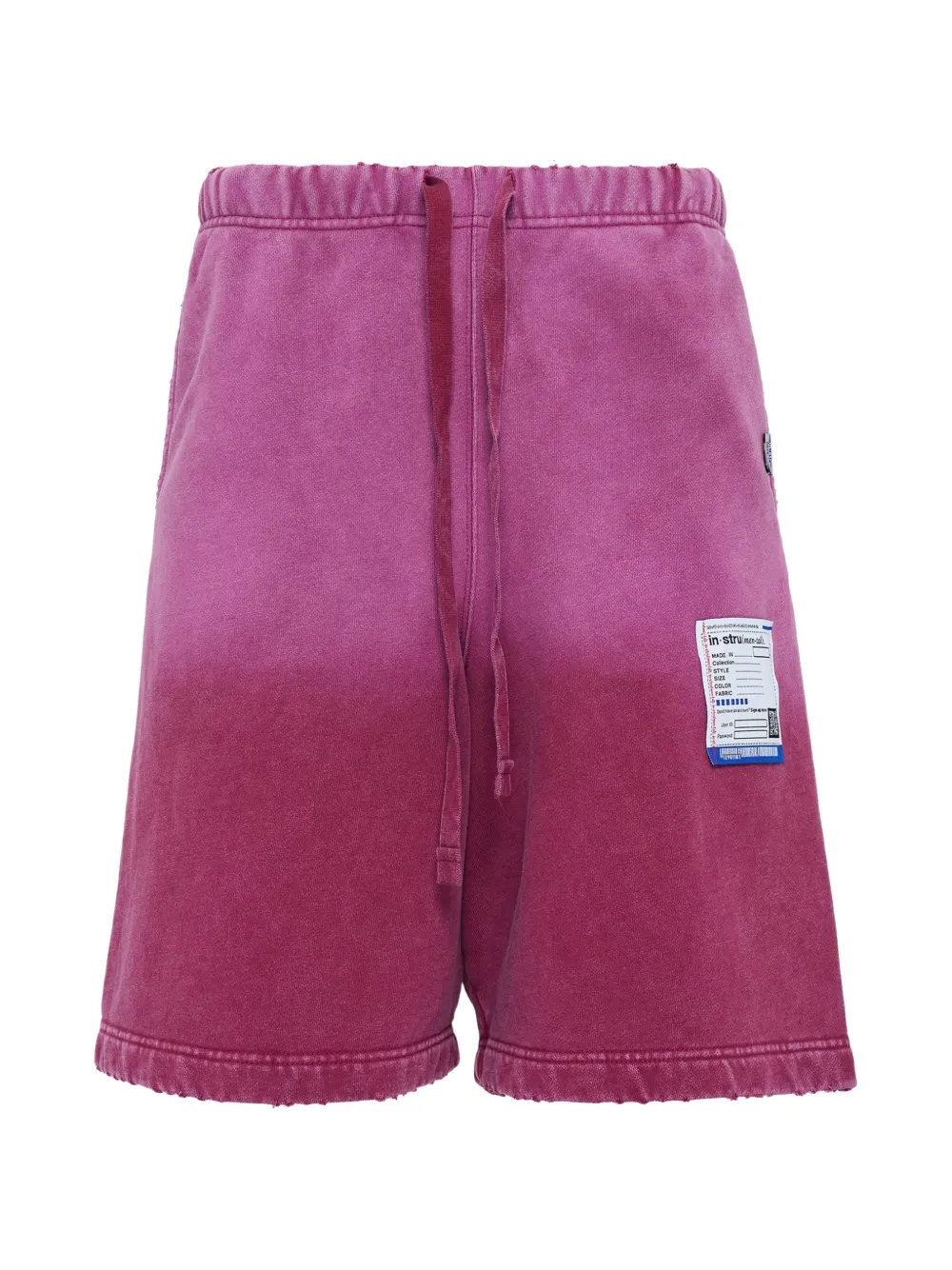 Maison MIHARA YASUHIRO distressed shorts - Rosso