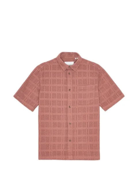 Les Deux Charlie checked short-sleeve shirt