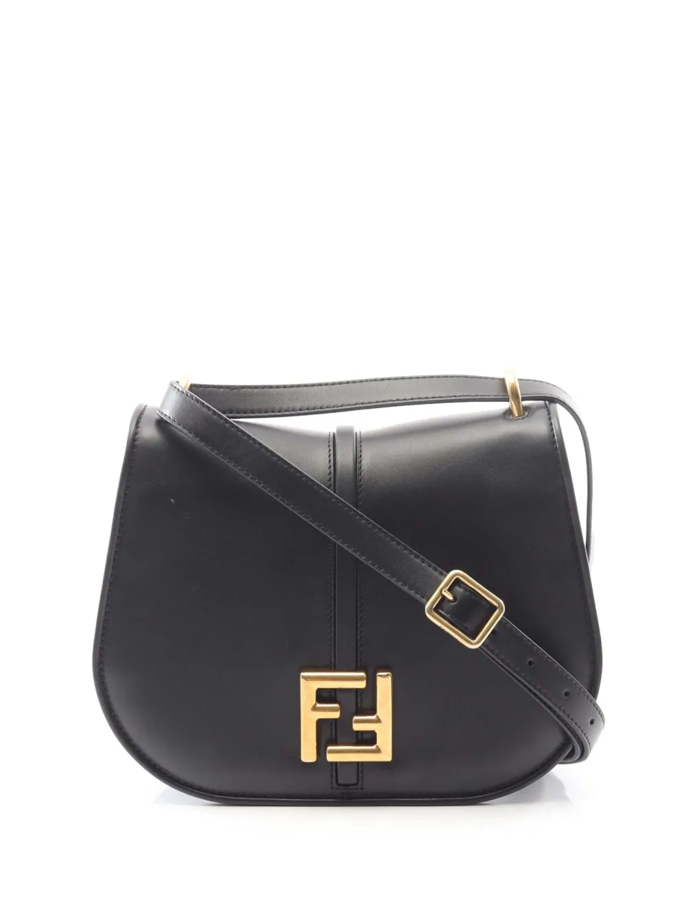 Fendi Pre-Owned 2000-2010 Medium Leather Come On crossbody bag - Nero