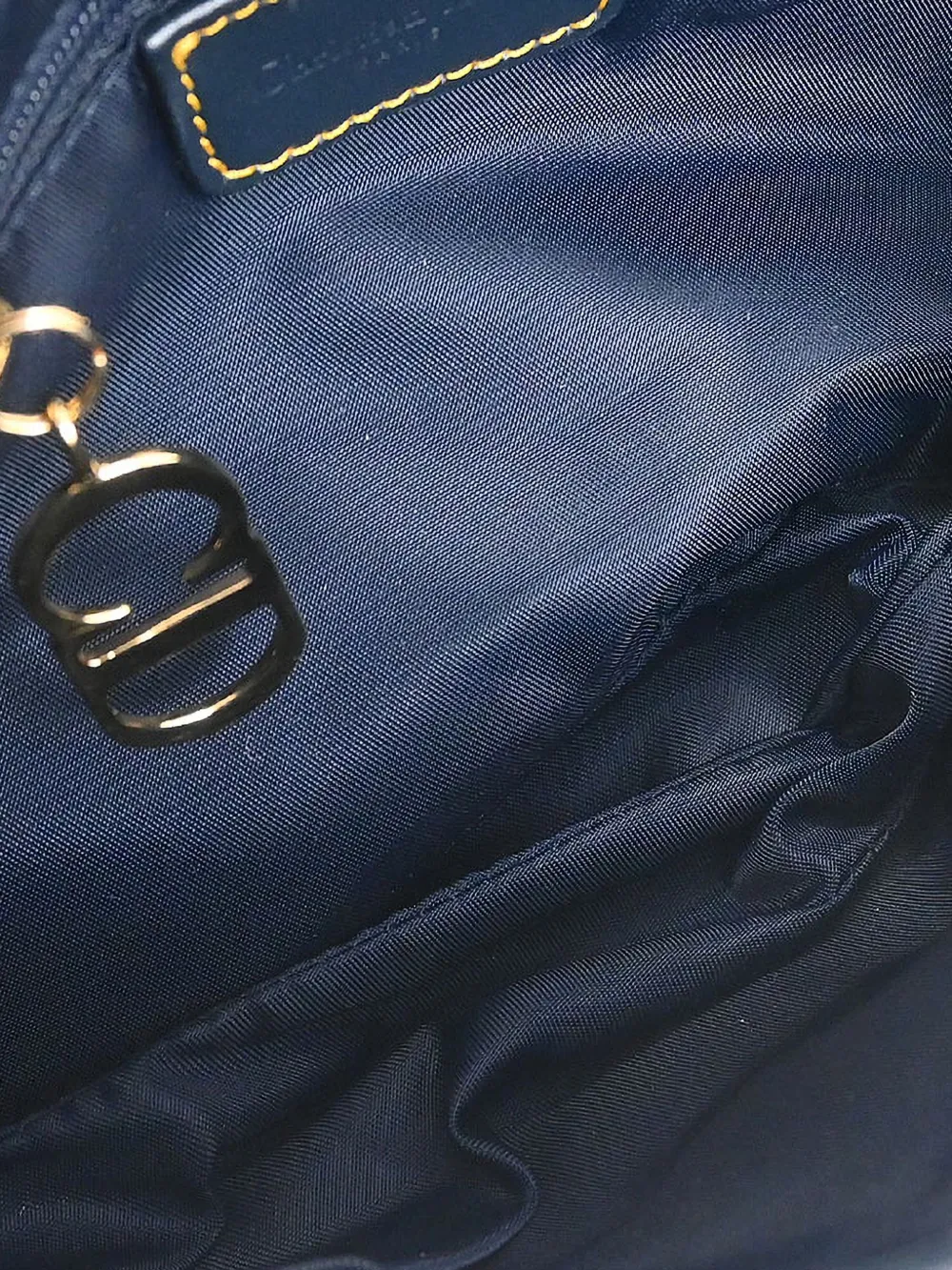 Dior Pre-owned 2002 Double Saddle Canvas Handbag in Blue, view 5