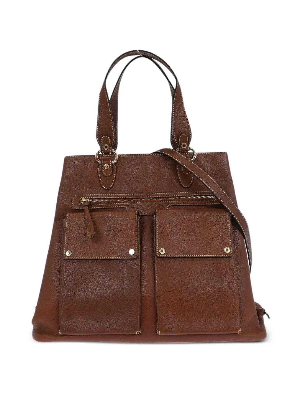 Bvlgari Pre-Owned Borsa a mano two-way 1990-2000 - Marrone