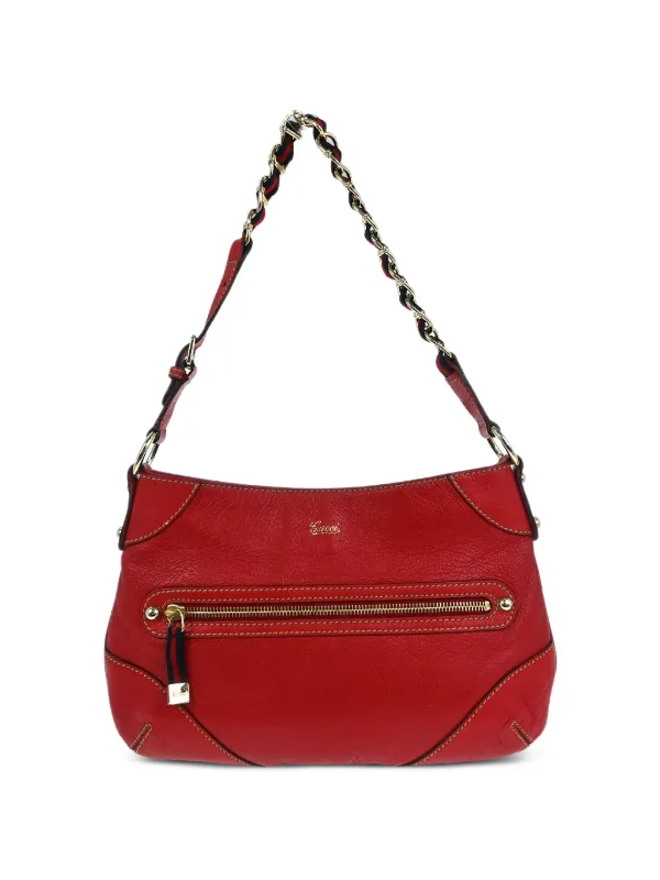 Gucci Pre-owned 1990-2000s Bamboo Shoulder Bag in Red