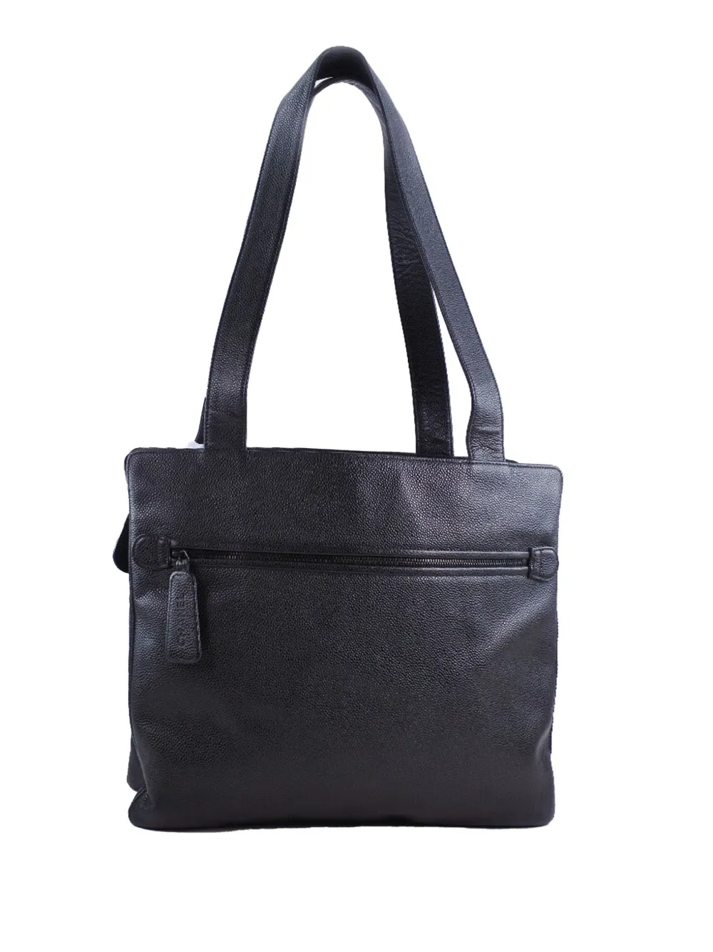 CHANEL Pre-Owned 2000-2002 CC Caviar tote bag - Nero