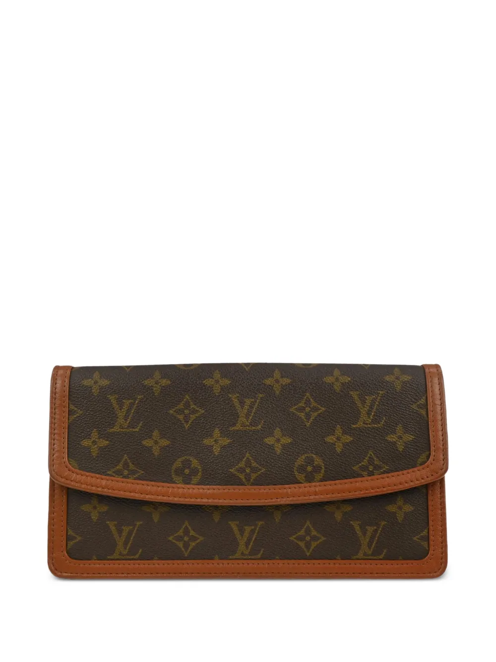 Louis Vuitton Pre-Owned Clutch PM Pochette con monogramma 1990 - Marrone