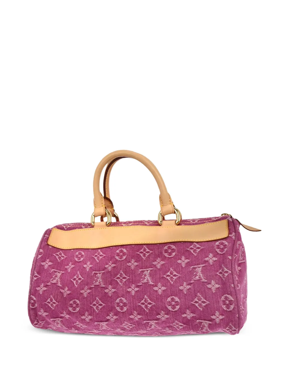  Louis Vuitton Pre-owned 2006 Neo Speedy Monogram-canvas Denim Tote Bag - Pink 