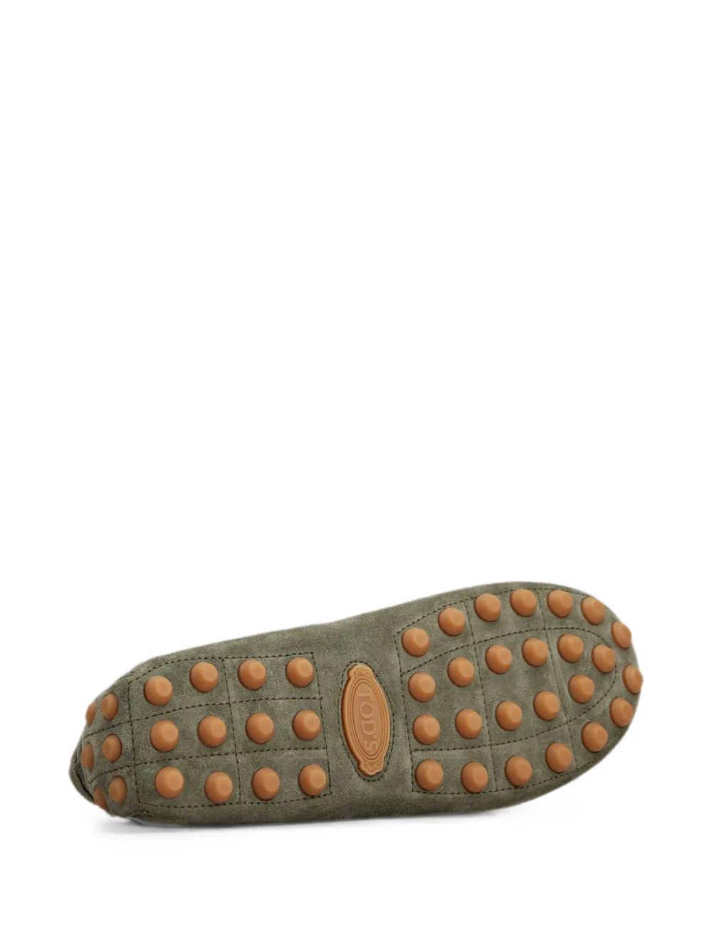 Tod's Gommino bubble boafers in suede Groen