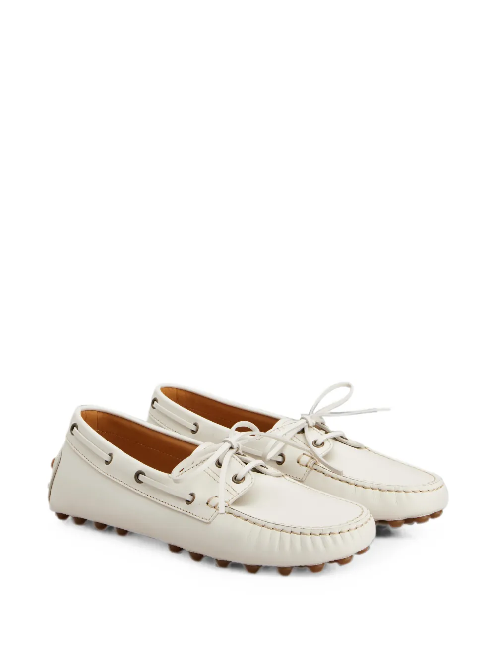 Tod's Gommino lace-up loafers Wit