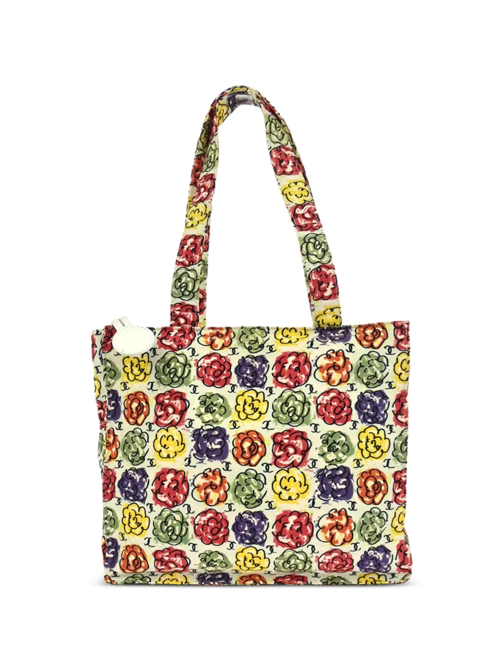 CHANEL Pre-Owned Borsa a mano con stampa 1997-1999 - Toni neutri