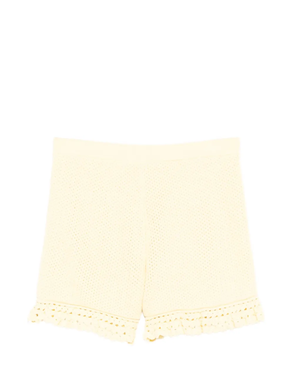 Self-Portrait Kids Pointelle shorts Beige