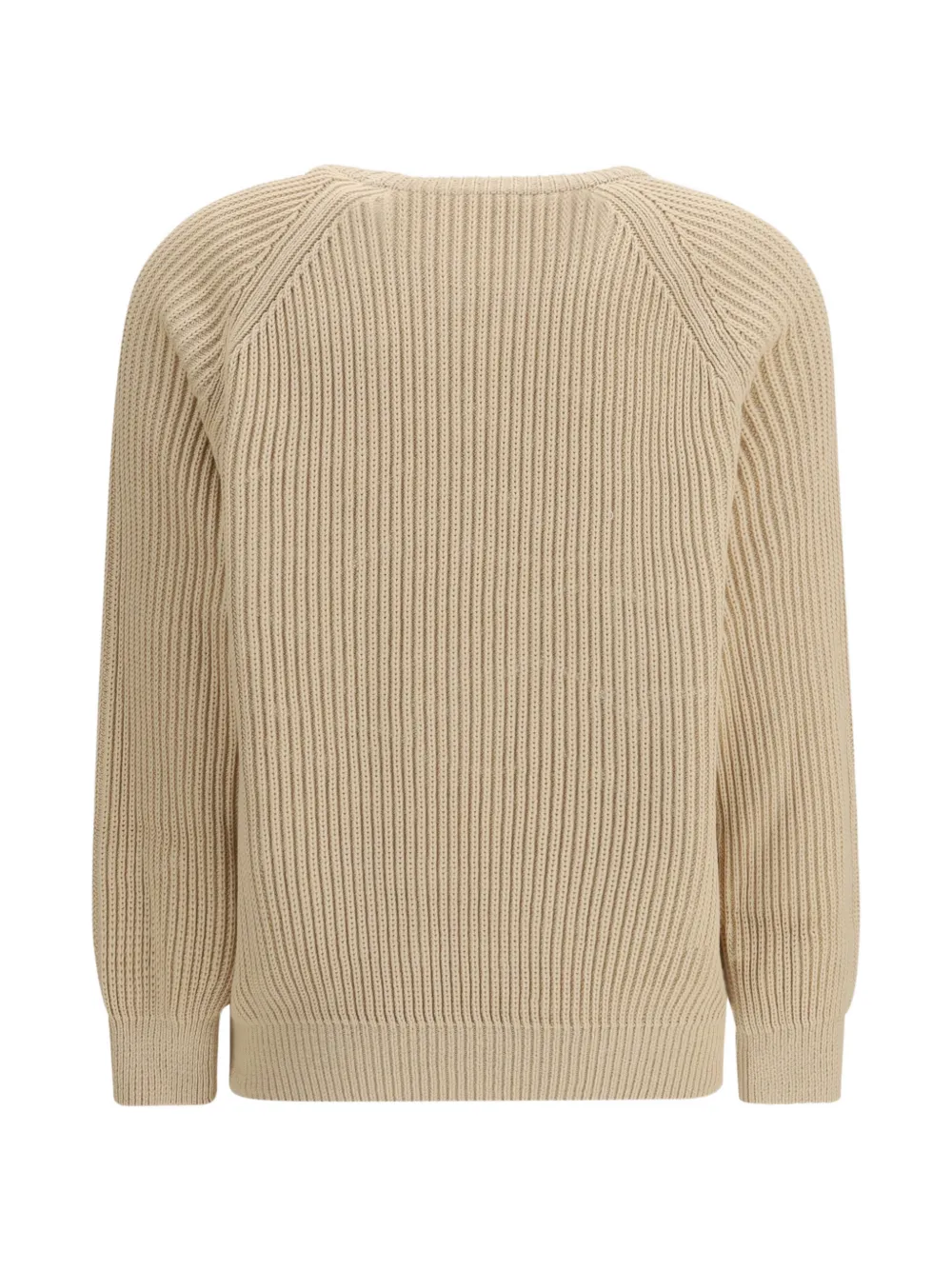  Saint Laurent Long-sleeve Cotton Sweater - Neutrals 