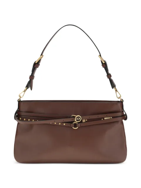 PINKO bolsa de hombro de gamuza mediana