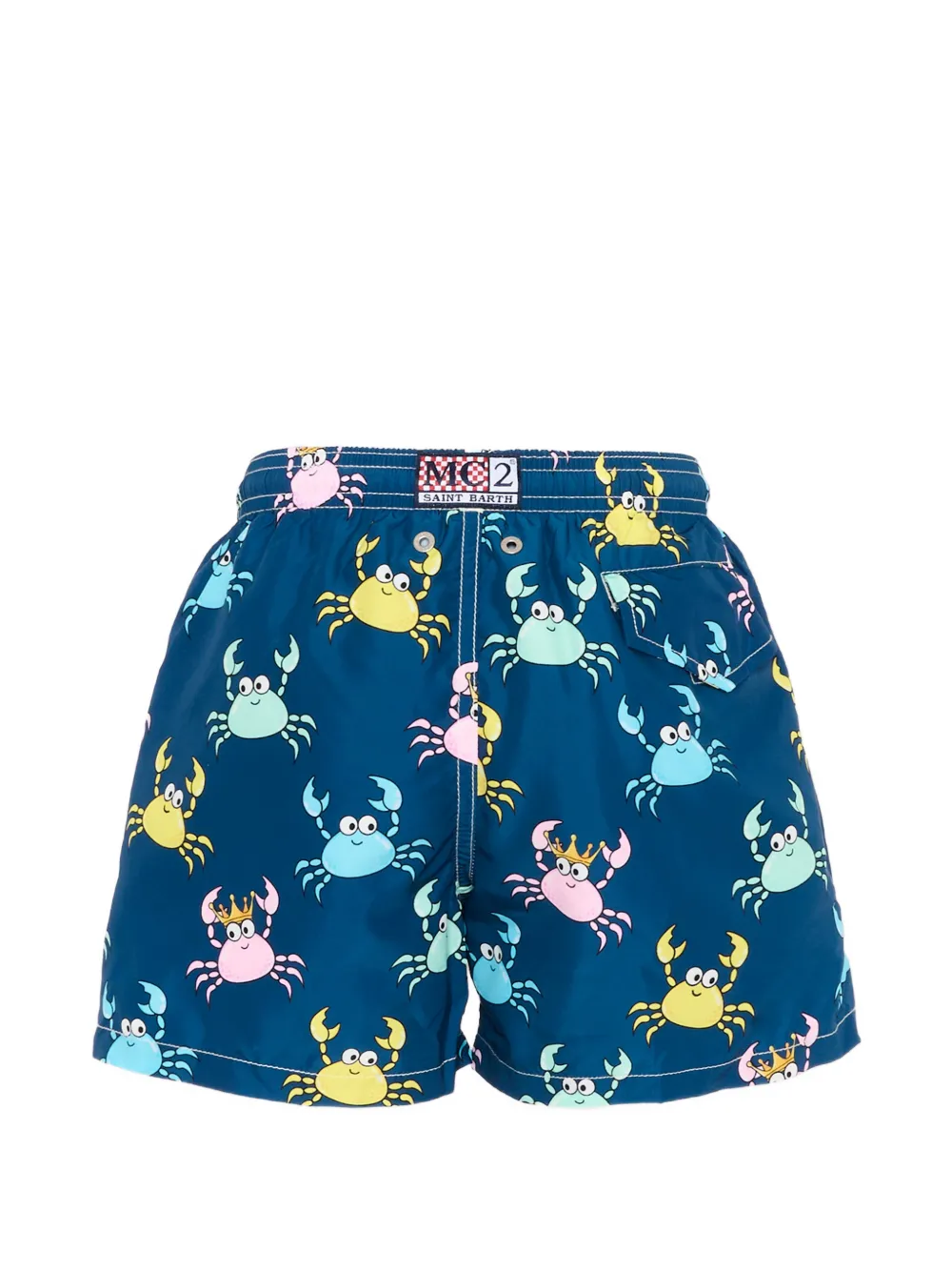 MC2 Saint Barth Kids Zwembroek met krabprint Blauw