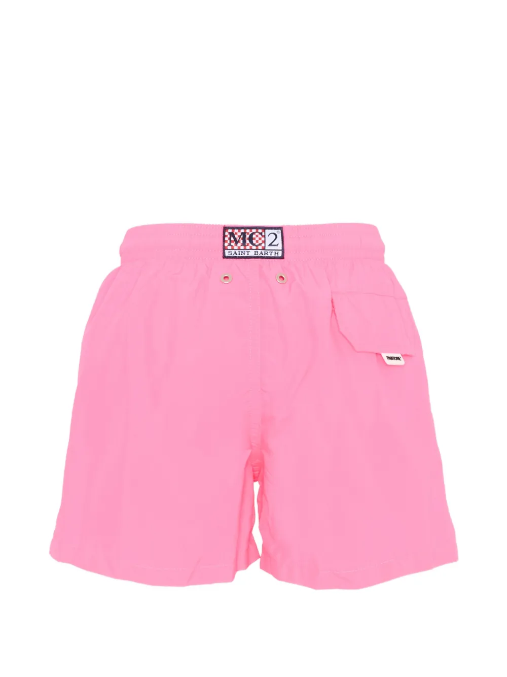  Mc2 Saint Barth Kids Drawstring Swim Shorts - Pink 