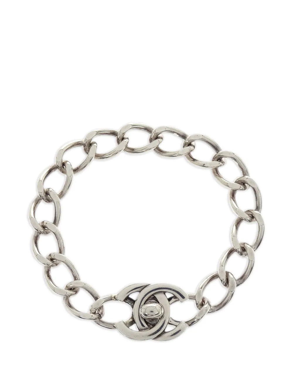 CHANEL Pre-Owned Orecchini a clip CC 1996 - Argento