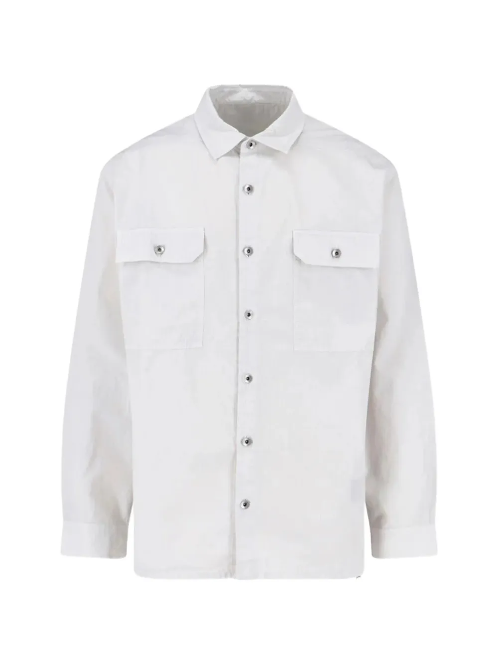 Rick Owens DRKSHDW button-up chest-pockets shirt - White