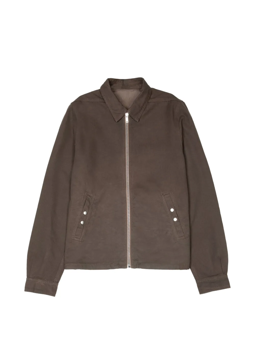 Rick Owens DRKSHDW zip-up jacket - Marrone