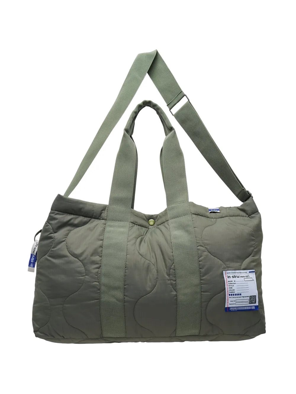 Maison MIHARA YASUHIRO quilted tote bag - Verde