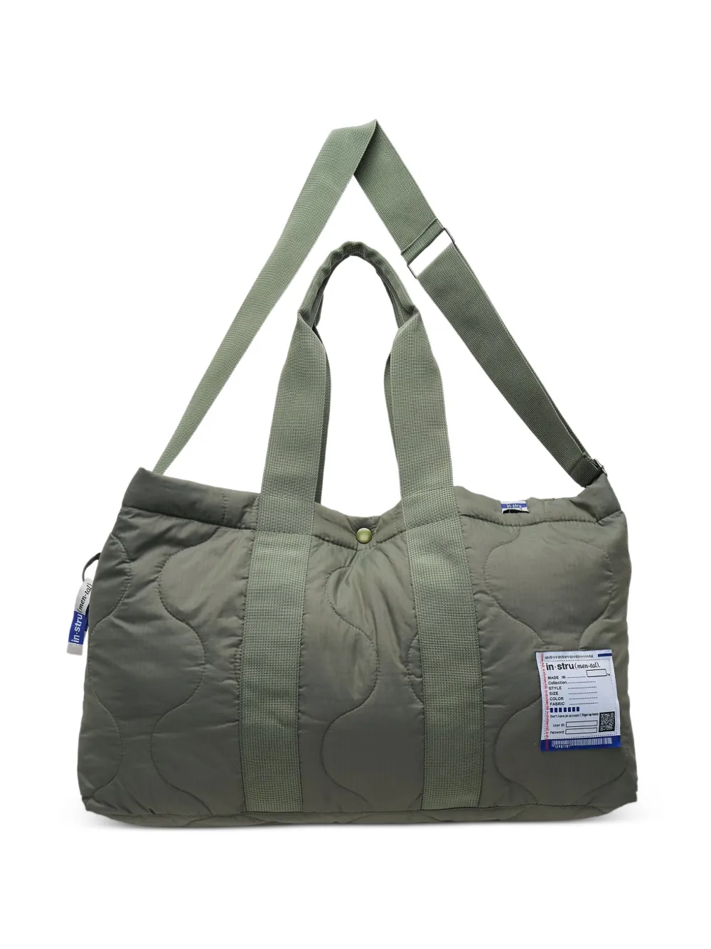 Maison MIHARA YASUHIRO quilted tote bag - Verde