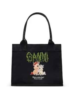 GANNI Puppy ハンドバッグ | ブラック | FARFETCH JP