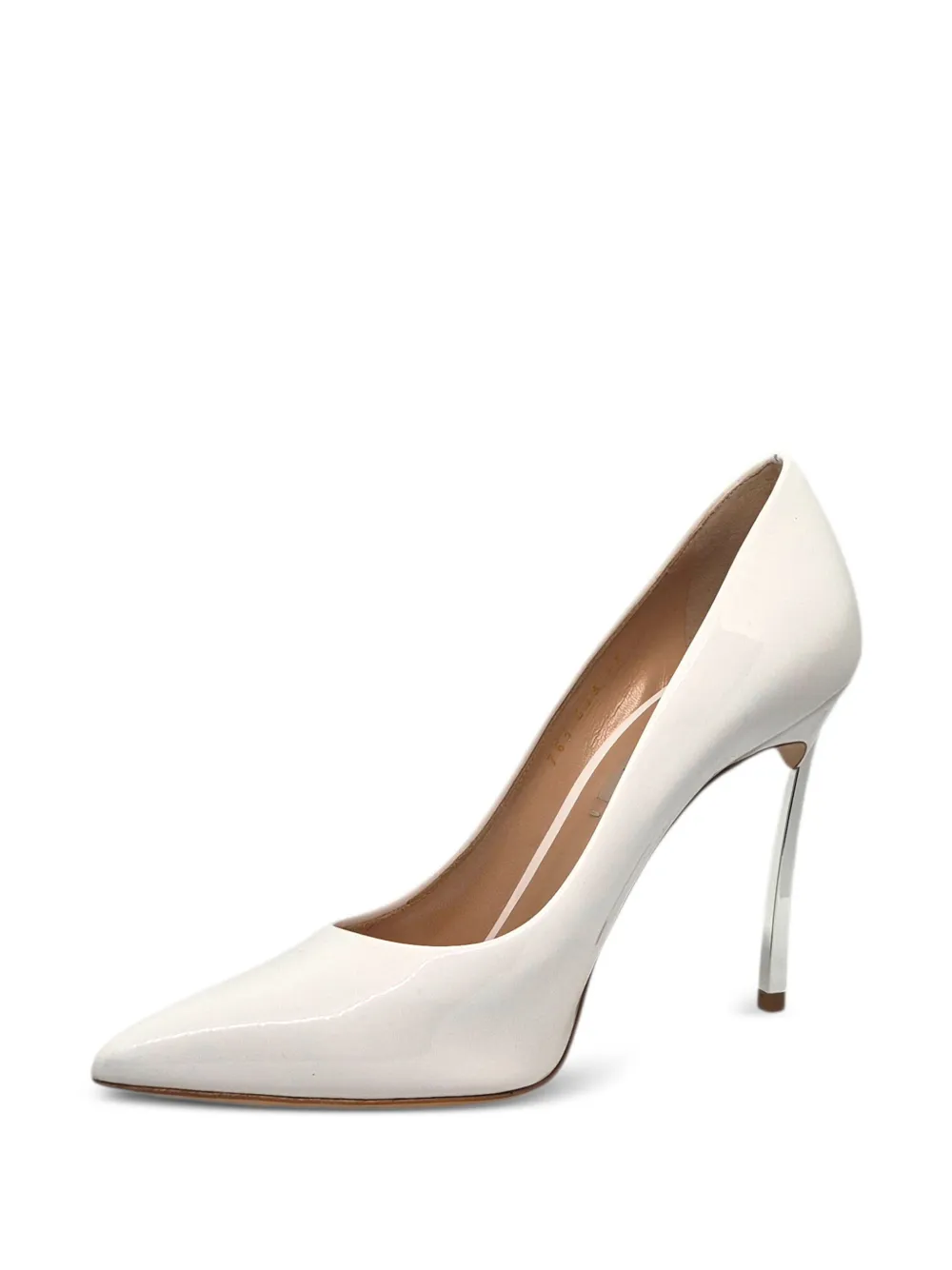 Casadei Blade pumps met puntige neus Wit