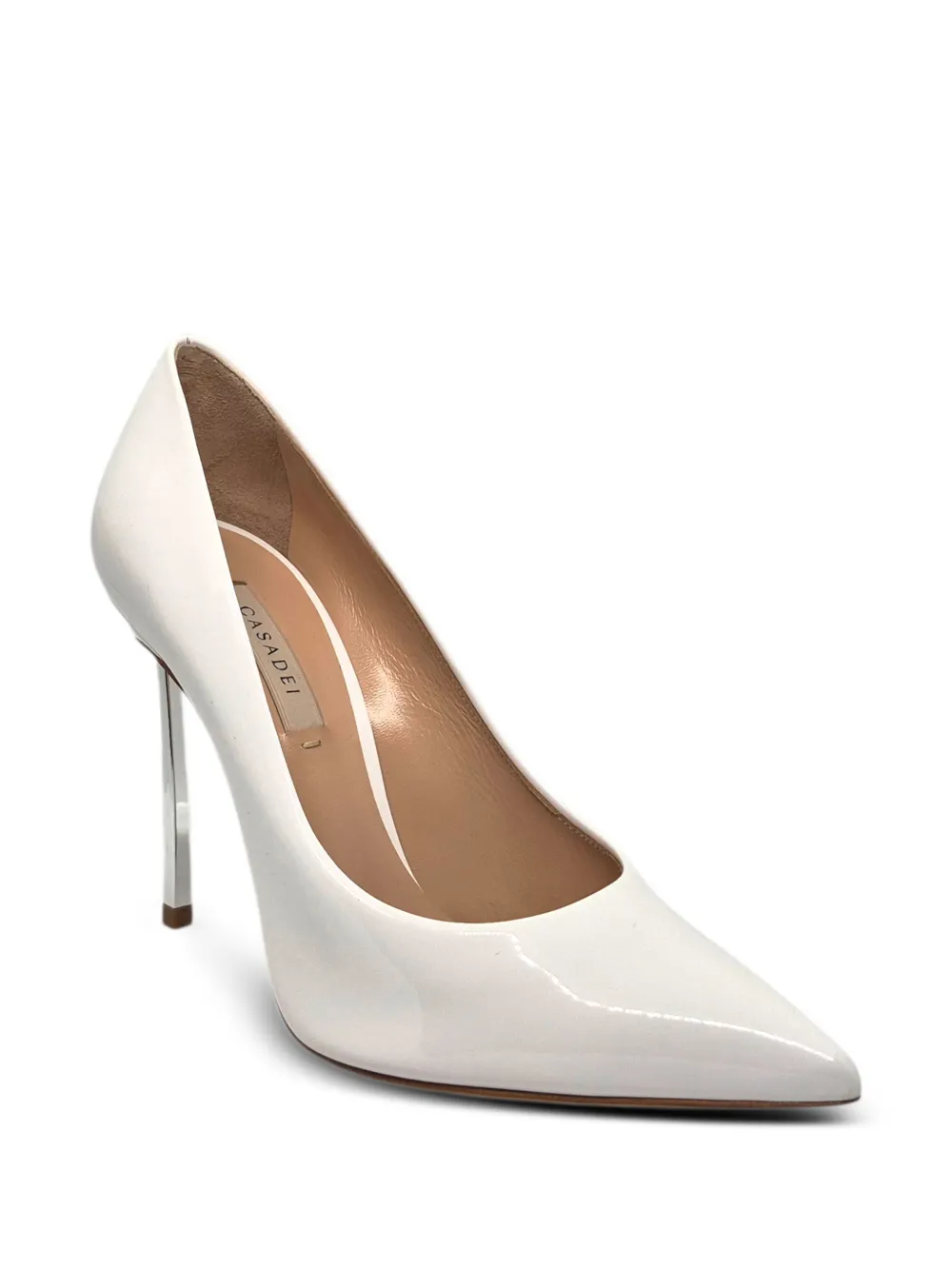 Casadei Blade pumps met puntige neus Wit