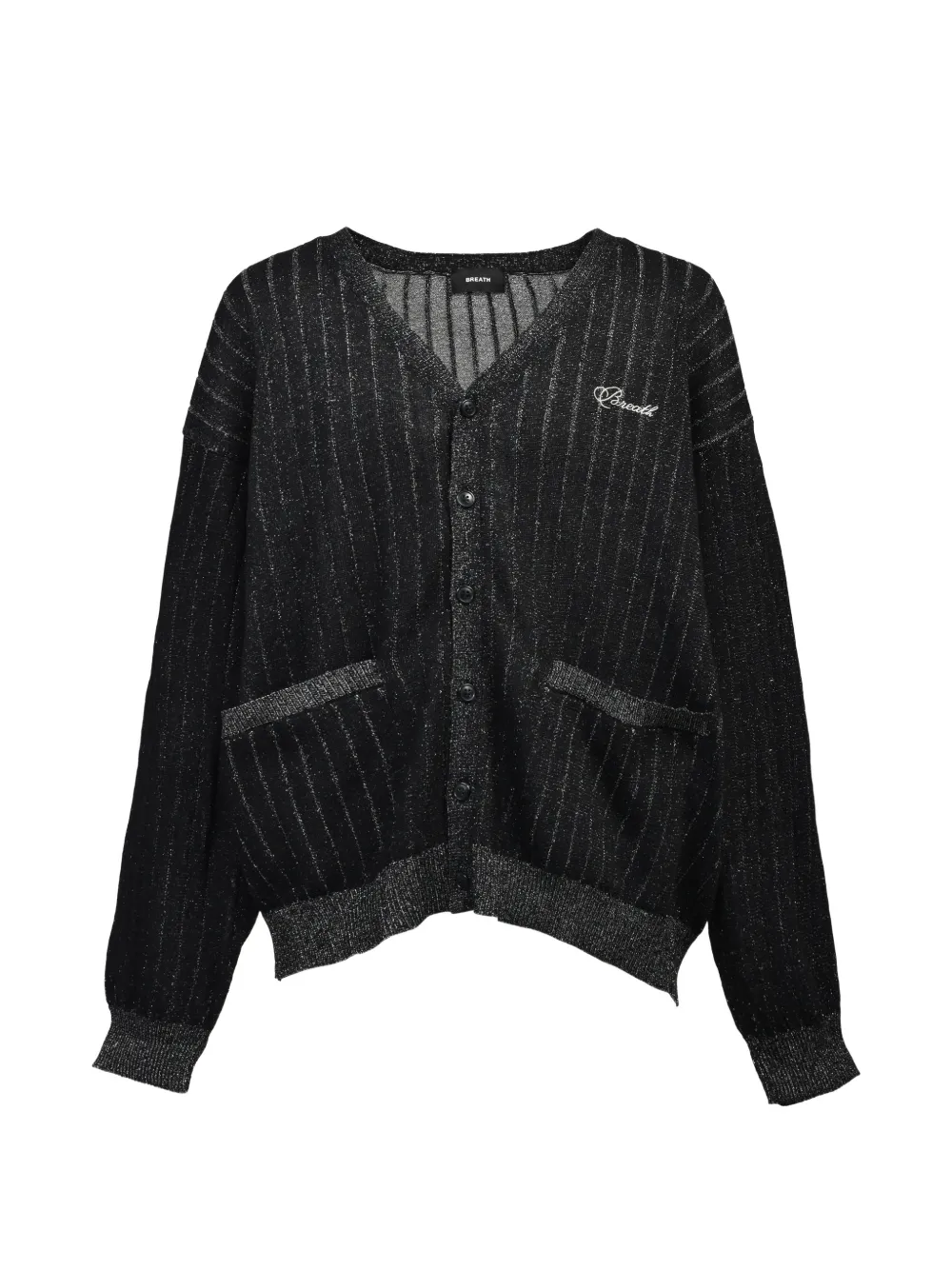 BREATH Cardigan con scollo a V - Nero