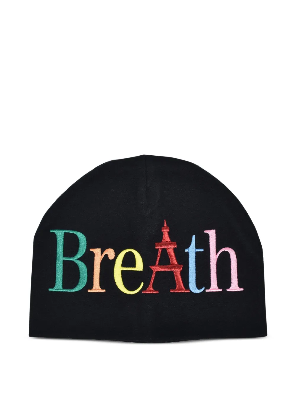 BREATH logo-embroidered beanie hat - Nero