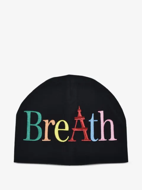 BREATH logo-embroidered beanie hat