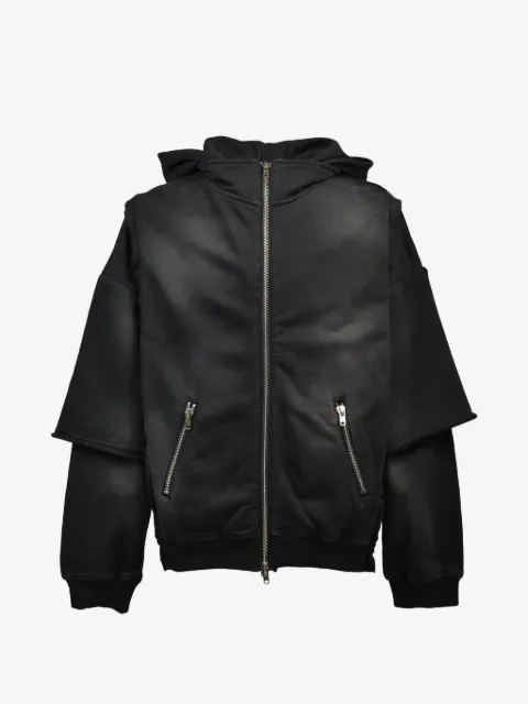 BREATH layered hoodie