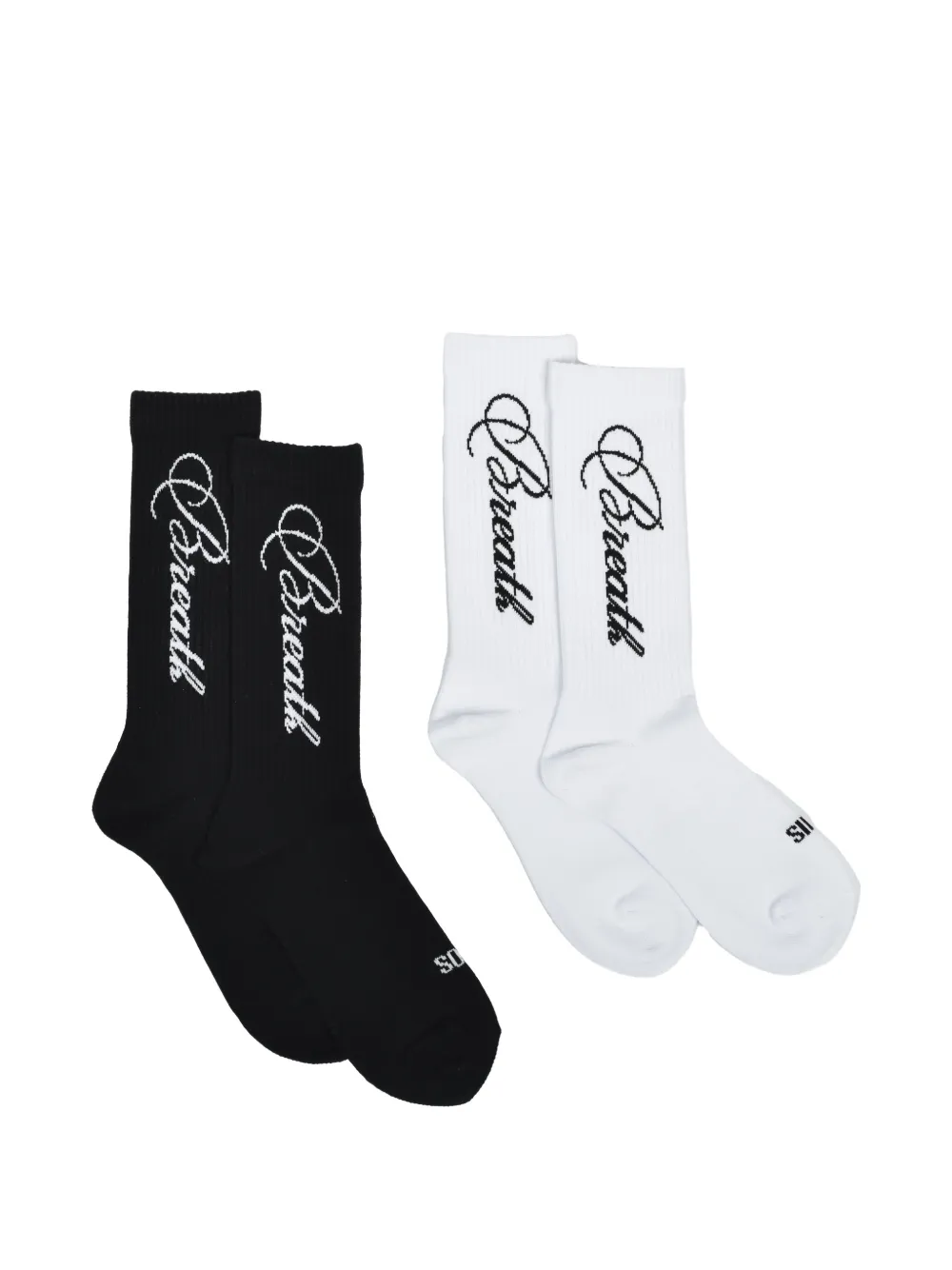 BREATH logo socks (set of two) - Nero