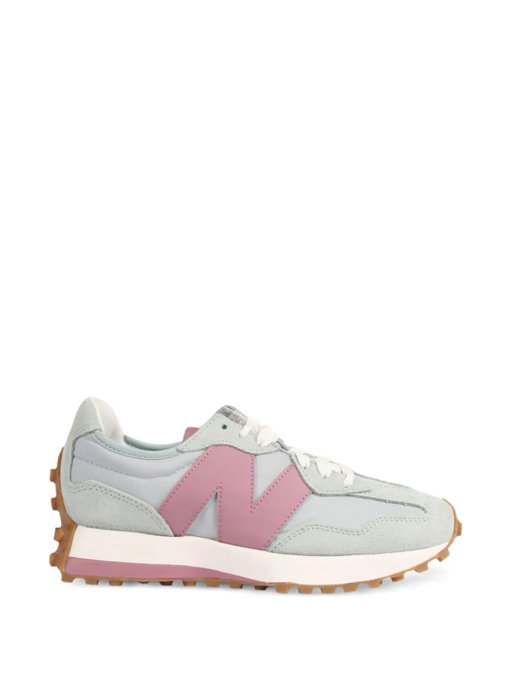 New Balance 327 suede-panelled sneakers - Blu