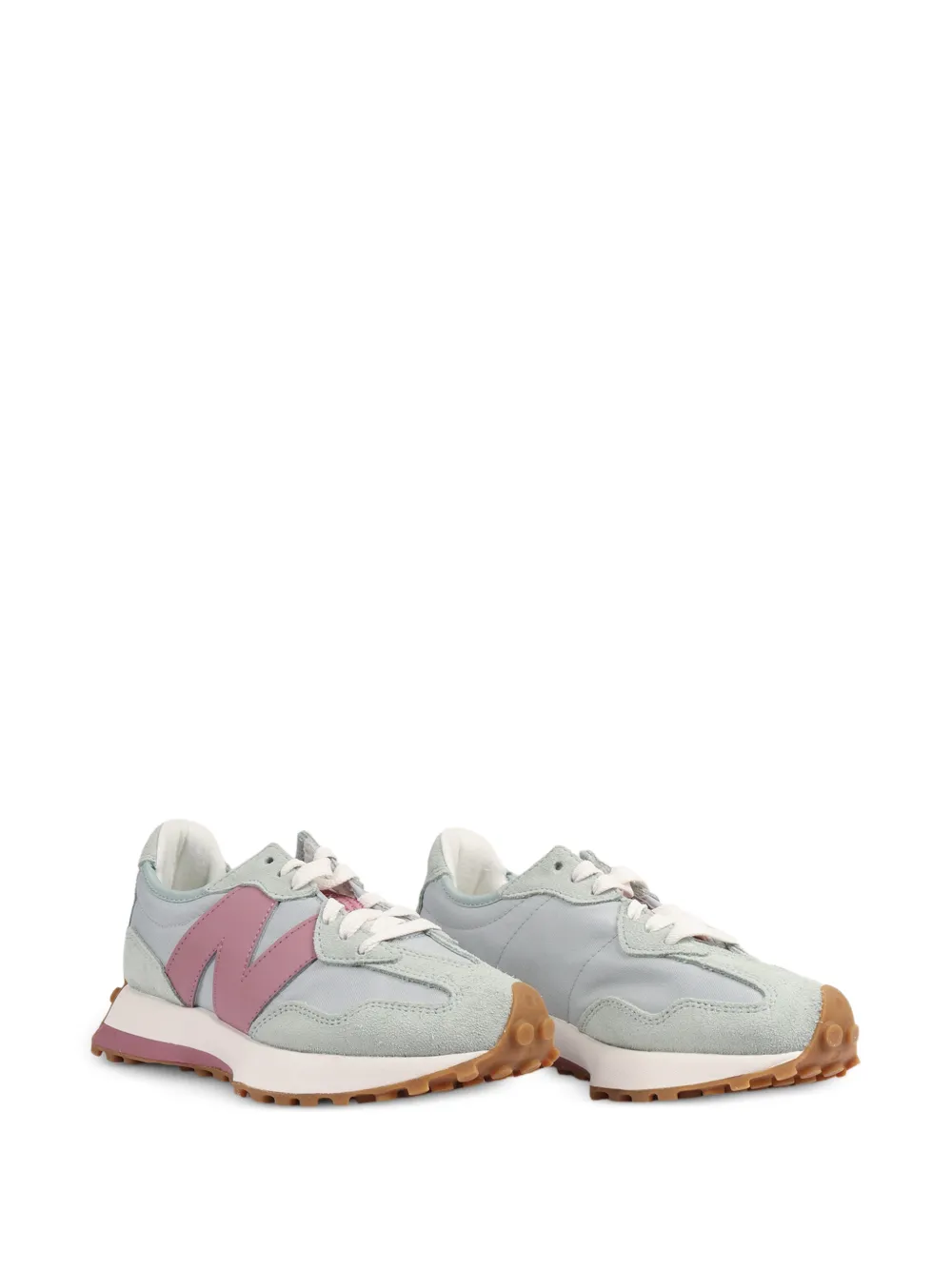 New Balance 327 sneakers met suède vlakken Blauw