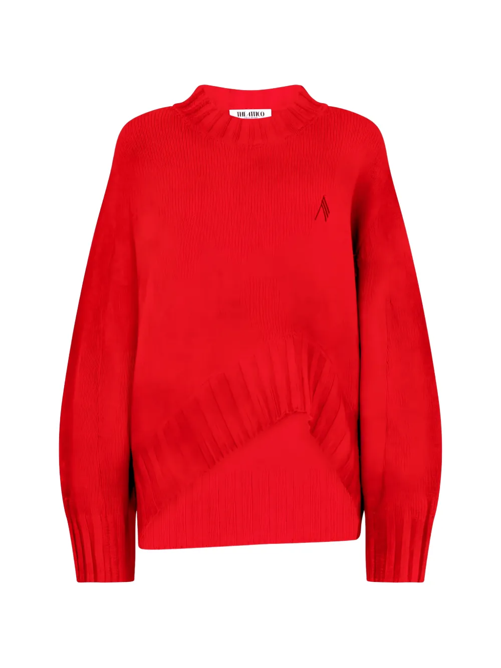 The Attico asymmetric sweater - Rosso