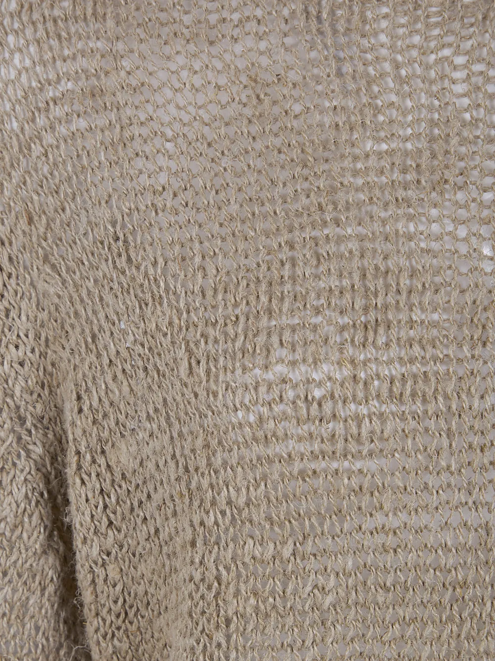 Comme Des Garçons Trui met contrasterende afwerking Beige