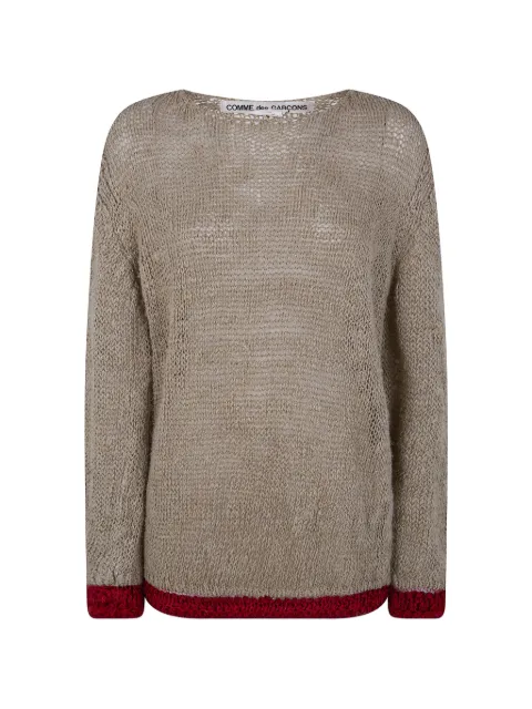 Comme Des Garçons — contrast-trim sweater