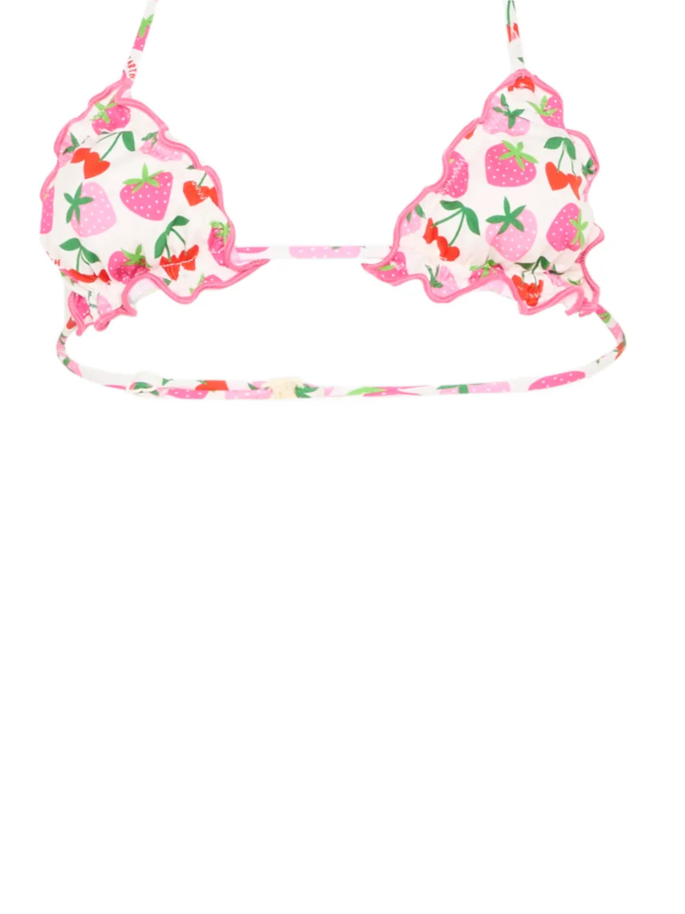  Mc2 Saint Barth Kids Ruffled Printed Bikini - Neutrals 