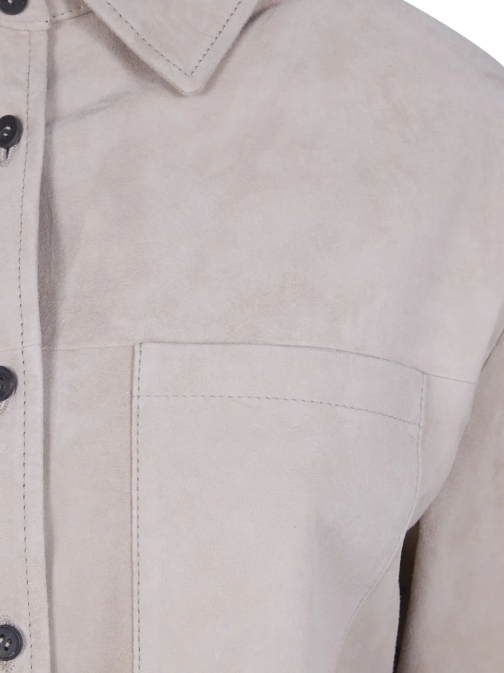  Drhope Pocket Suede Jacket - Neutrals 