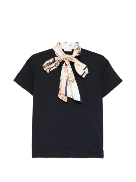 LIU JO T-Shirt mit Schleifenkragen