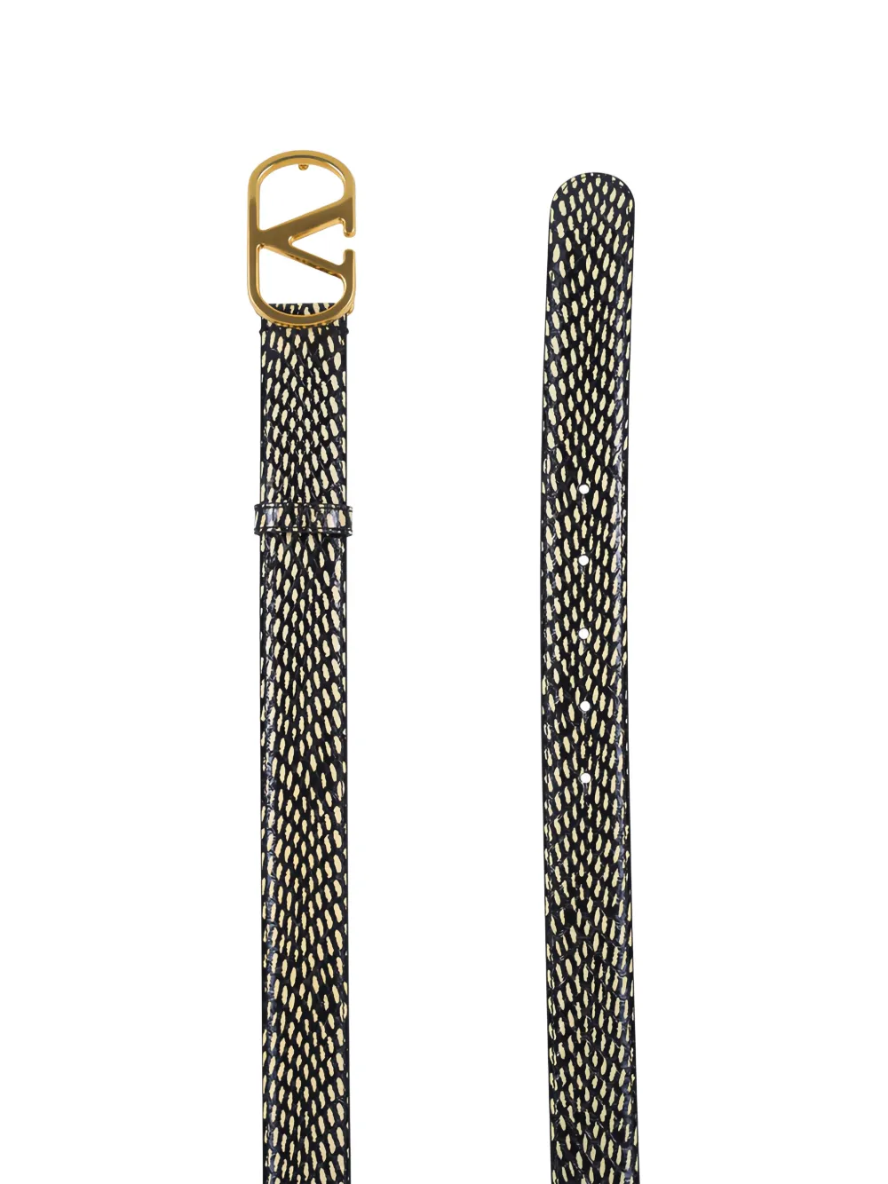 Valentino Garavani Riem met VLogo gesp Zwart