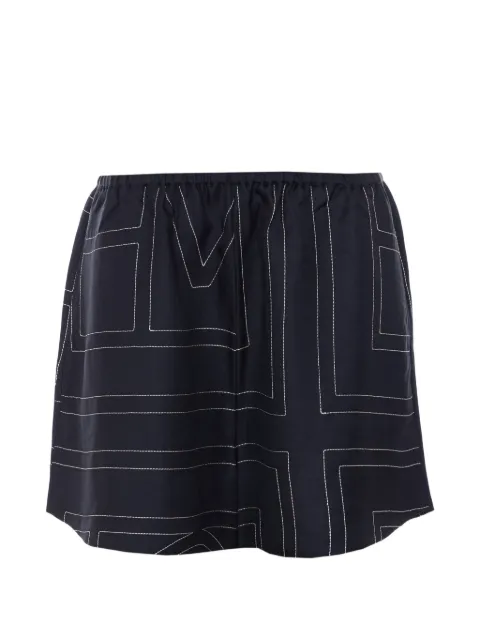TOTEME embroidered logo shorts