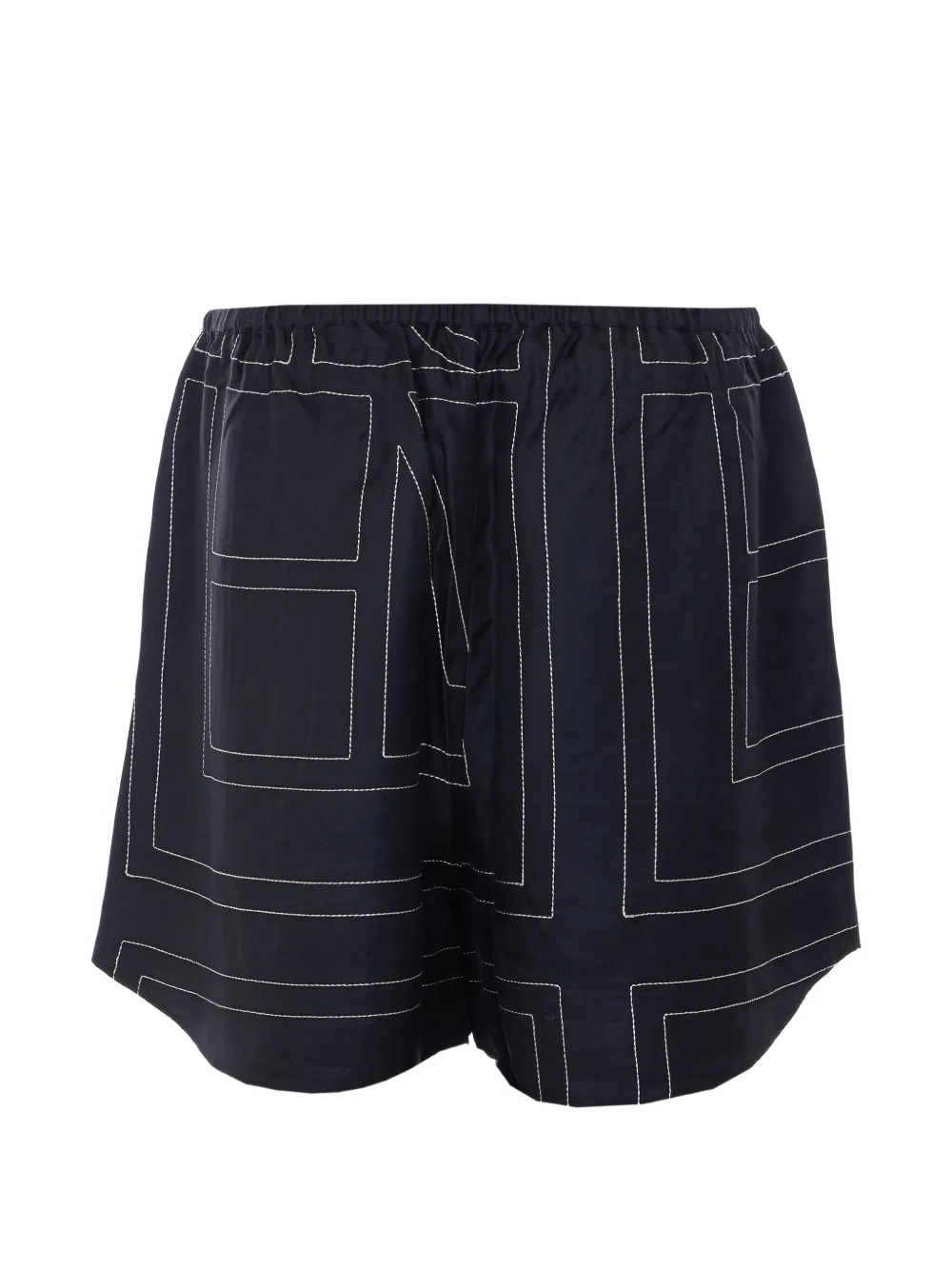  Toteme Embroidered Logo Shorts - Black 