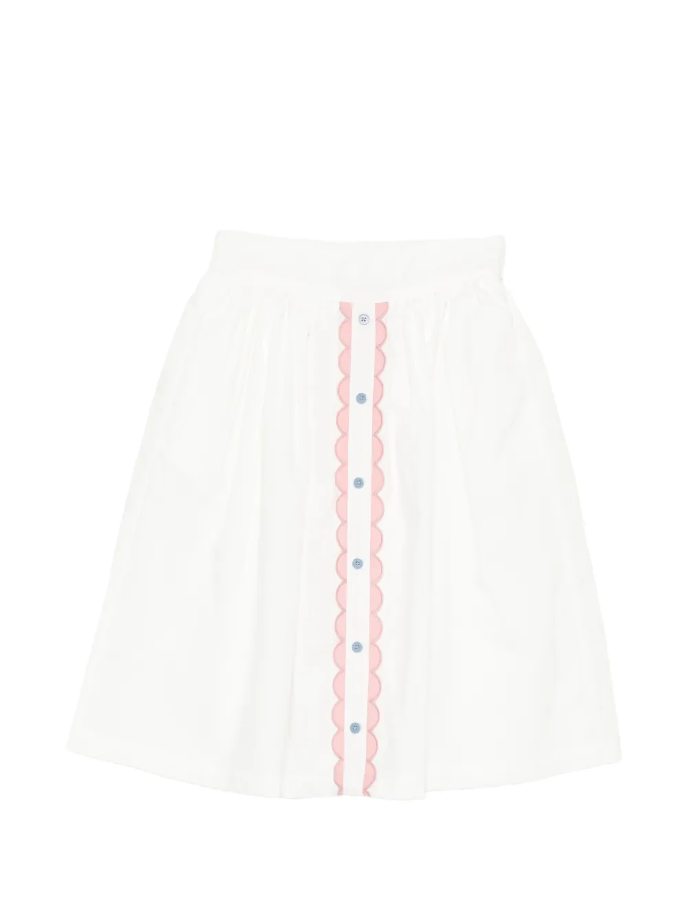 Stella McCartney Kids poplin cotton skirt - Bianco
