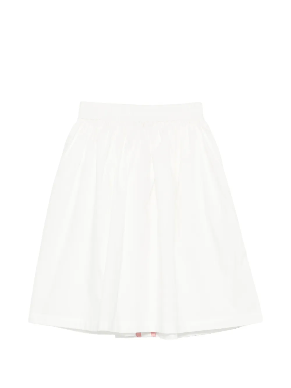 Stella McCartney Kids Popeline rok met gewelfde afwerking Wit