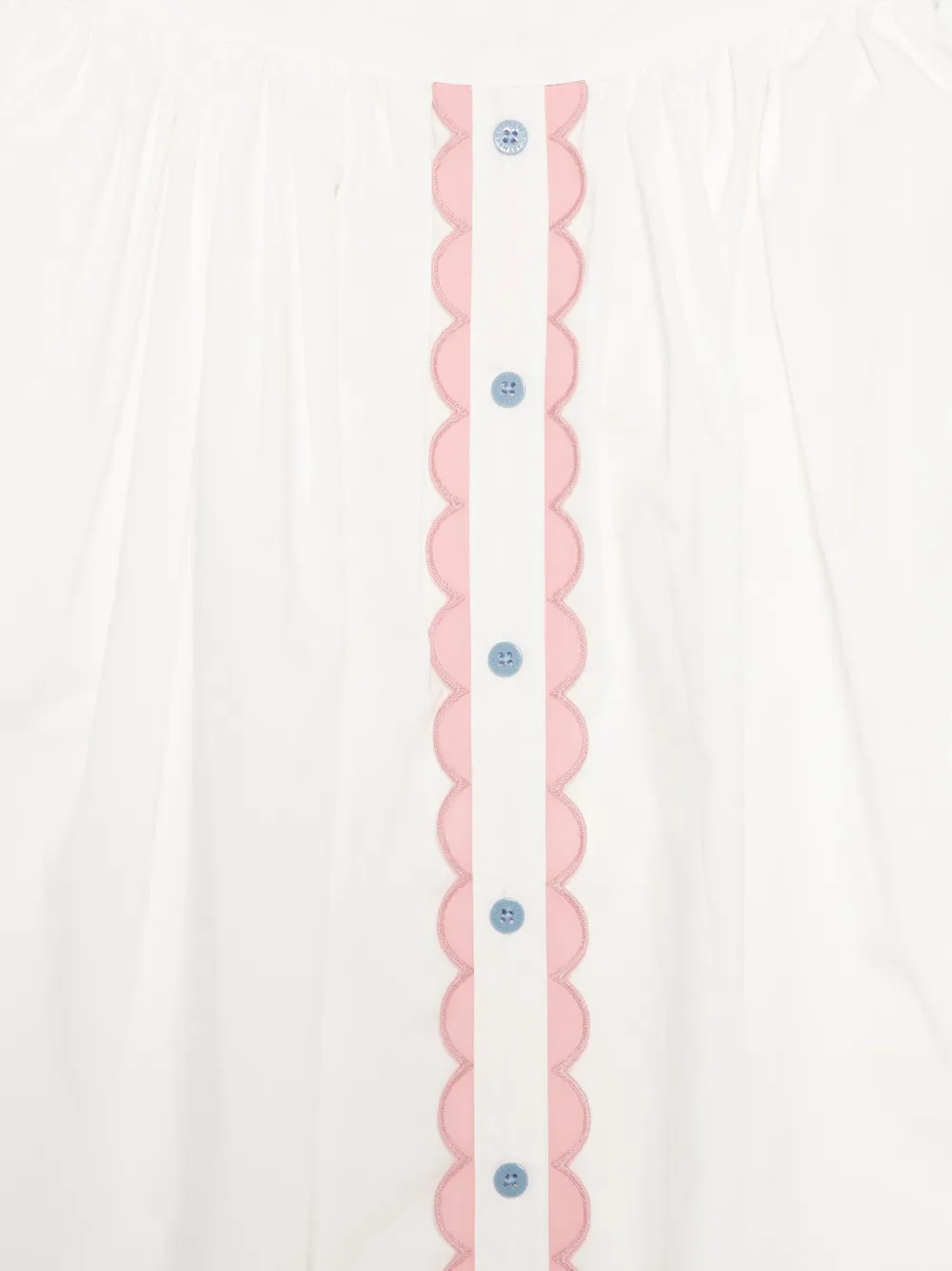 Stella McCartney Kids Popeline rok met gewelfde afwerking Wit