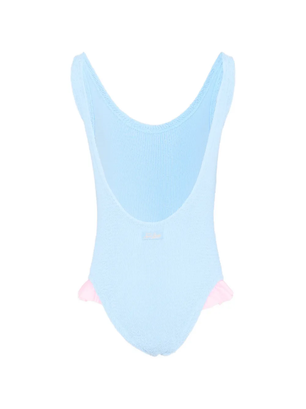  Mc2 Saint Barth Kids Ruffled Swimsuit - Blue 